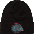 Chicago Blackhawks Chrome 2026 Black New Era Knit Cuffed Knit product image 1, provided for visual reference and product
