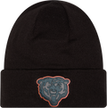 Chicago Bears Chrome 2026 Sideline Black New Era Knit Cuffed Knit product image 1, provided for visual reference and product