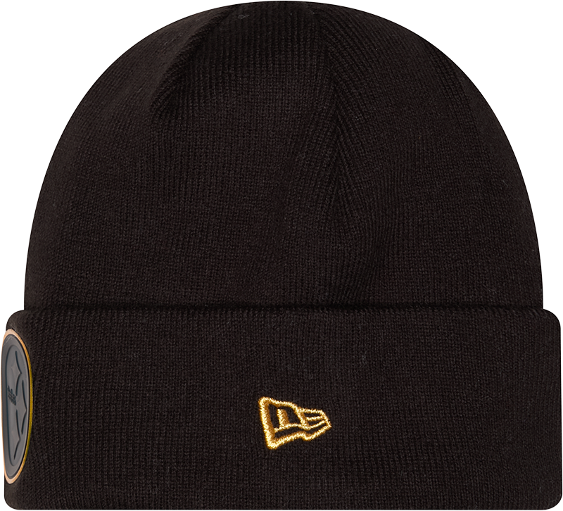 Pittsburgh Steelers Chrome 2026 Sideline Black New Era Knit Cuffed Knit product image 2, provided for visual reference and