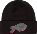 Buffalo Bills Chrome 2026 Sideline Black New Era Knit Cuffed Knit product image 1, provided for visual reference and product