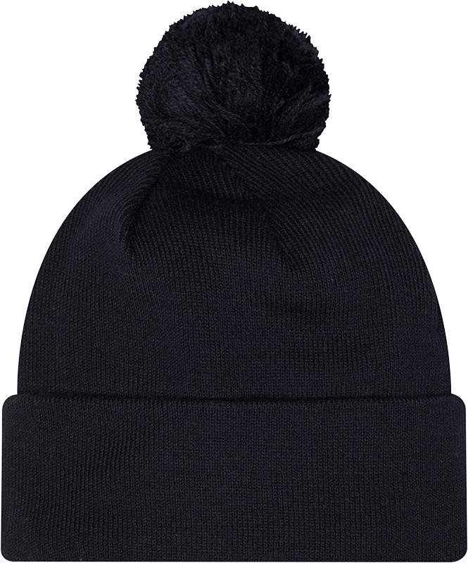 Chicago Bears Mens's Patched Logo Navy Pom Knit product image 3, provided for visual reference and product detail review