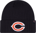 Chicago Bears New Era Navy Badge Rhinestone Cuffed Knit Hat for Women product image 1, provided for visual reference and