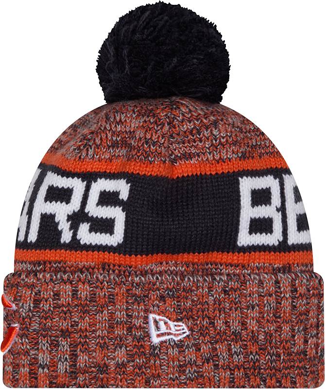 Chicago Bears Mens's Secondary 'C' Logo Multi Color Pom Knit product image 3, provided for visual reference and product