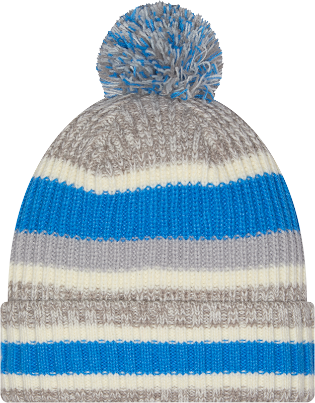 Detroit Lions New Era Knit Classic Cuffed Pom Knit product image 3, provided for visual reference and product detail review