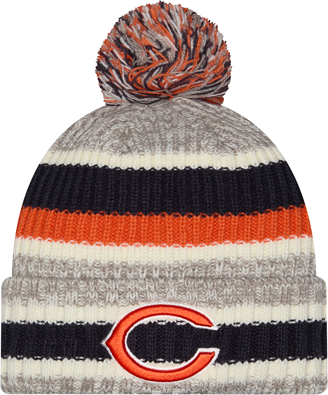 Chicago Bears Secondary 'C' Logo Fan Pack Pom Knit product image 1, provided for visual reference and product detail review