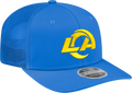 Los Angeles New Era Royal Stretch Snap Trucker Adjustable Hat for Men product image 1, provided for visual reference and