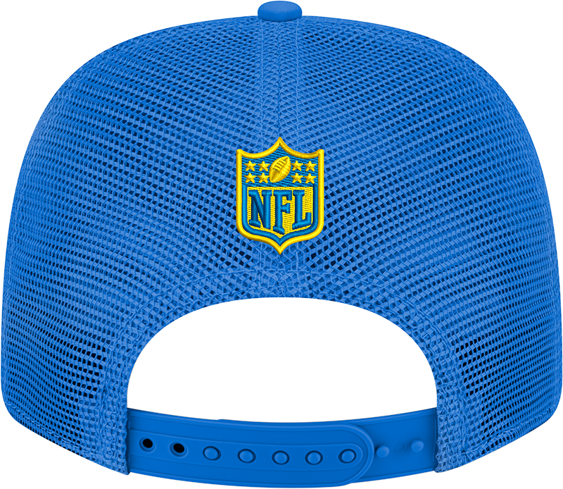 Los Angeles New Era Royal Stretch Snap Trucker Adjustable Hat for Men product image 3, provided for visual reference and