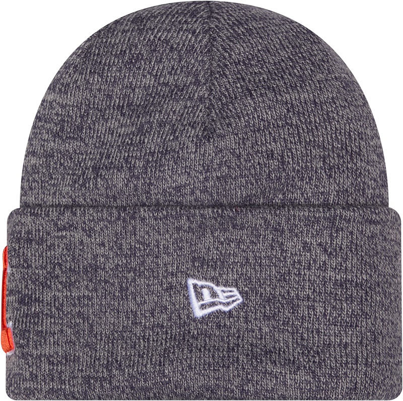 Illinois Fighting Illini New Era Marled Navy Cuffed Knit Hat product image 2, provided for visual reference and product