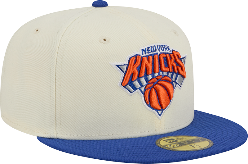 New York Knicks Chrome/Royal 2 Tone New Era 59FIFTY Fitted Hat product image 3, provided for visual reference and product