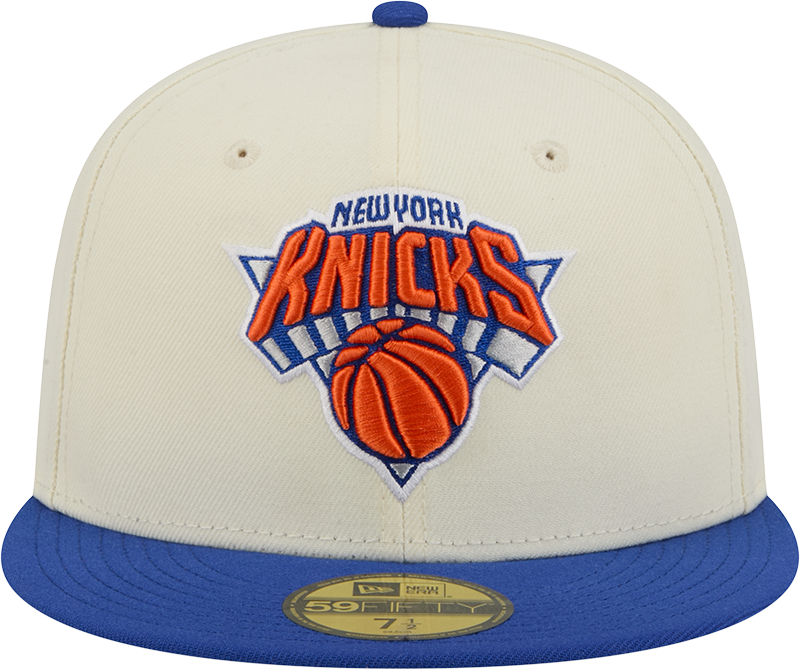 New York Knicks Chrome/Royal 2 Tone New Era 59FIFTY Fitted Hat product image 2, provided for visual reference and product