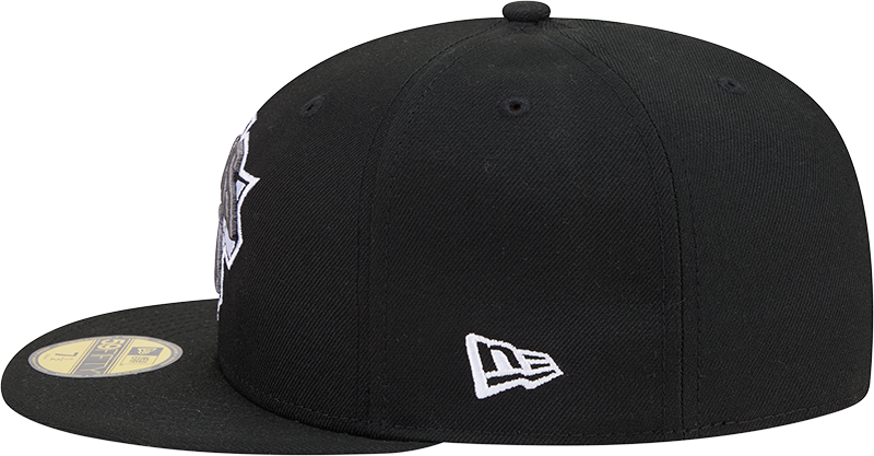 New York Knicks Black Basic New Era 59FIFTY Fitted Hat product image 7, provided for visual reference and product detail