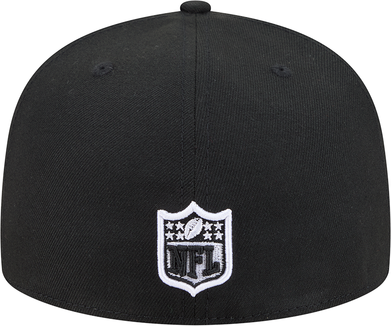 New Era Black/White Chicago Bears Graphite Logo 59FIFTY Fitted Hat for Men product image 4, provided for visual reference