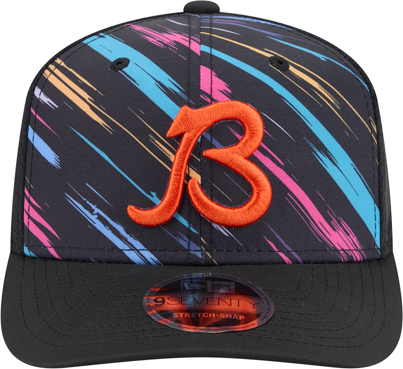 Chicago Bears New Era Black 2026 NFL Crucial Catch "B" Logo 9SEVENTY Adjustable Hat for Men product image 2, provided for