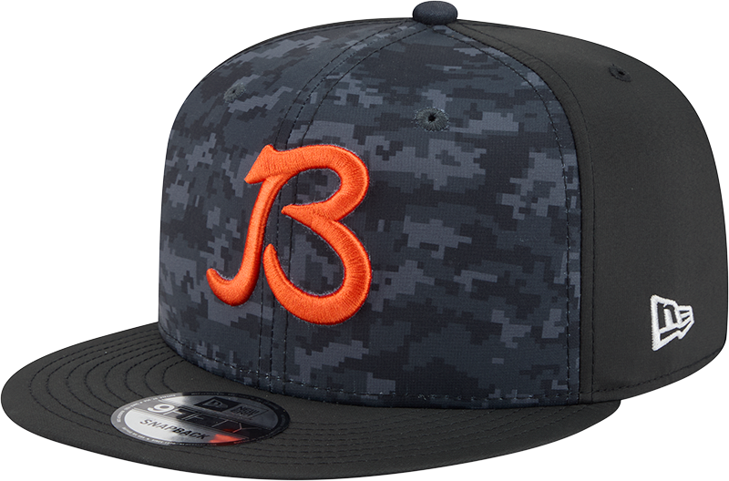 Chicago Bears New Era 2026 Salute To Service 9FIFTY 'B' Logo Adjustable Snapback Hat - Black (Copy) product image 3,