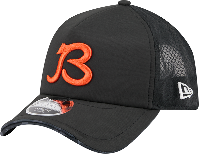 Chicago Bears New Era 2026 Salute To Service Apex 9FORTY 'B' Logo Adjustable Trucker Hat - Black product image 3, provided