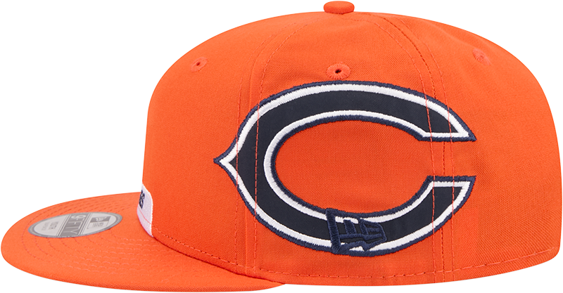 Chicago Bears New Era 2026 Rivalries Collection Fan Pack Helmet 9FIFTY Snapback Hat - Orange product image 6, provided for