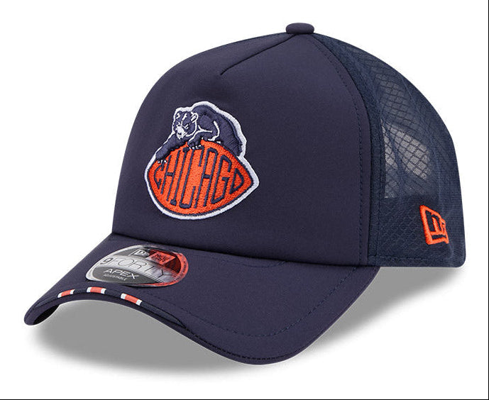 Chicago Bears New Era Navy 2026 Rivalry Apex 9FORTY Adjustable Trucker Hat for Men product image 3, provided for visual