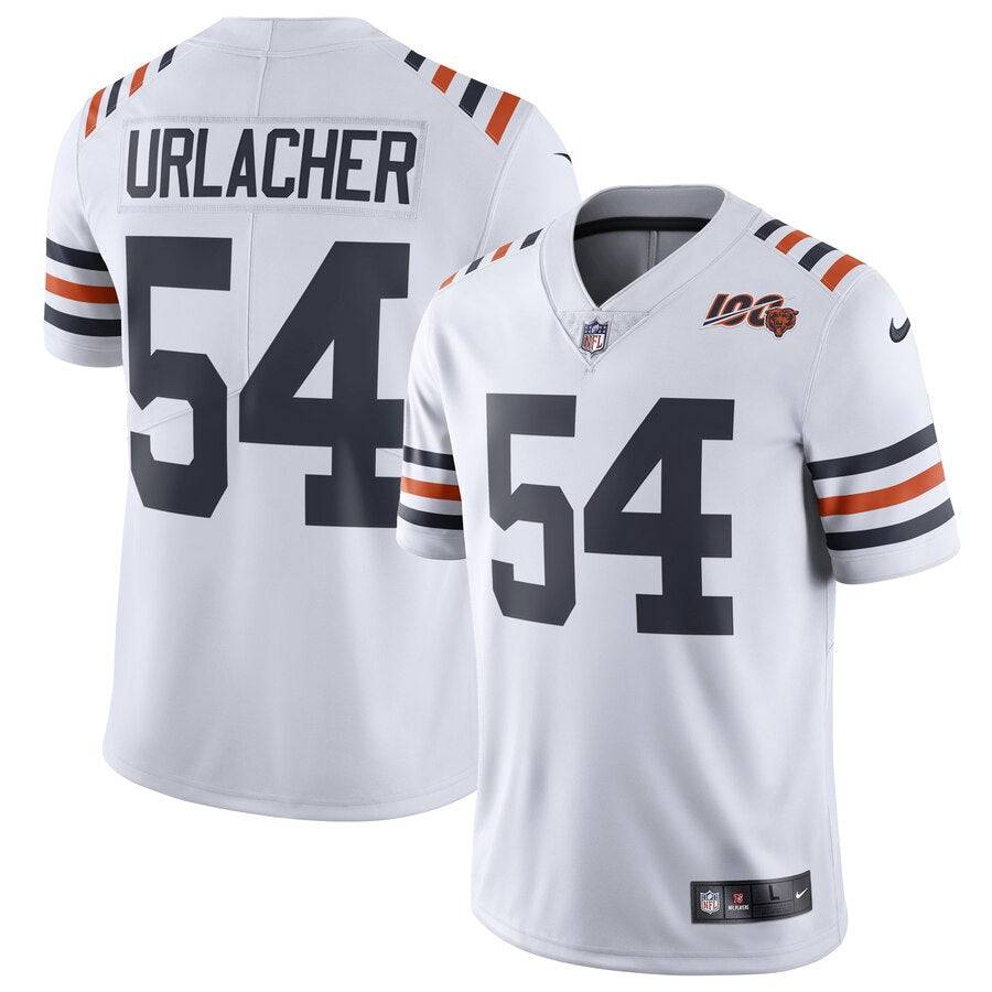 Chicago Bears Brian Urlacher Nike White 2019 100th Season Alternate Classic Retired Player Limited Jersey for Men product