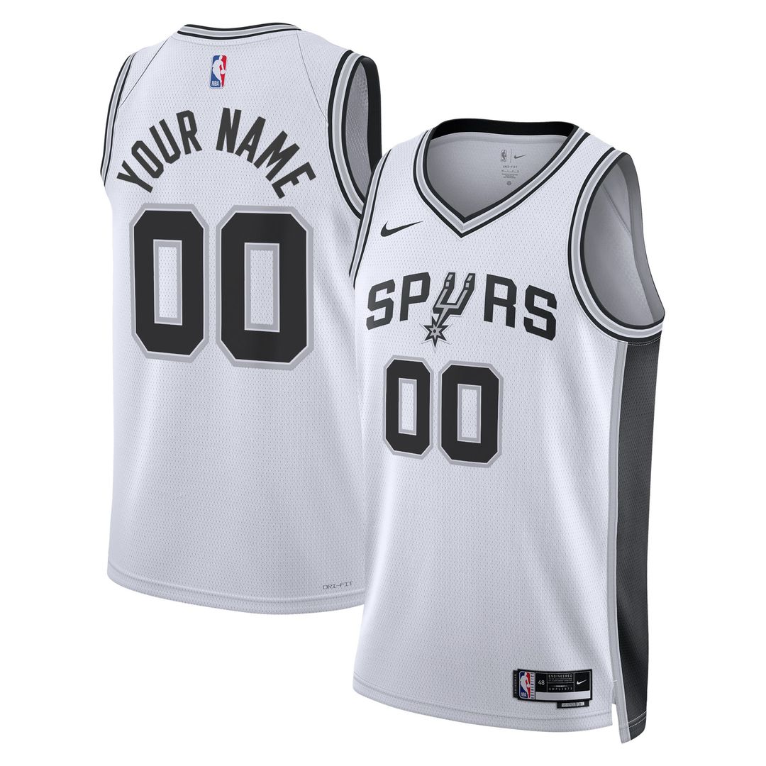 San Antonio Spurs Nike Unisex Swingman Custom Jersey White product image 1