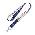 Chicago Cubs "Go Cubs Go" Slogan 1" Lanyard With Detachable Buckle product image 1, provided for visual reference and