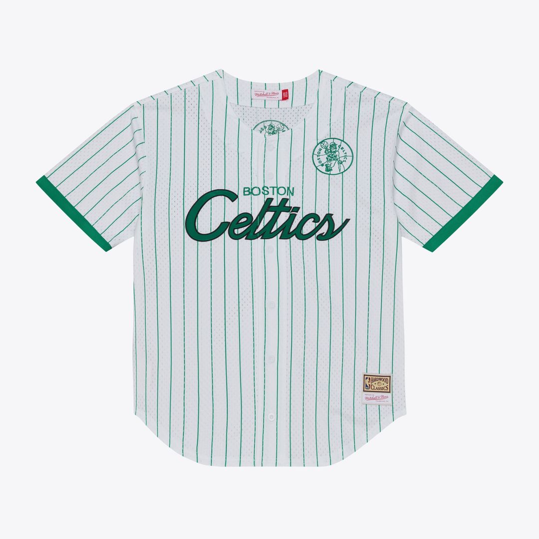 Boston Celtics Mitchell & Ness Head Coach Pinstripe Mesh product image 1
