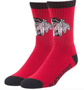 Chicago Blackhawks Men Bolt Sport Casual Dress Crew Socks product image 1, provided for visual reference and product detail