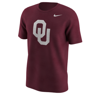 Nike Men Oklahoma Sooners Pigment Wash T-shirt product image 1, provided for visual reference and product detail review