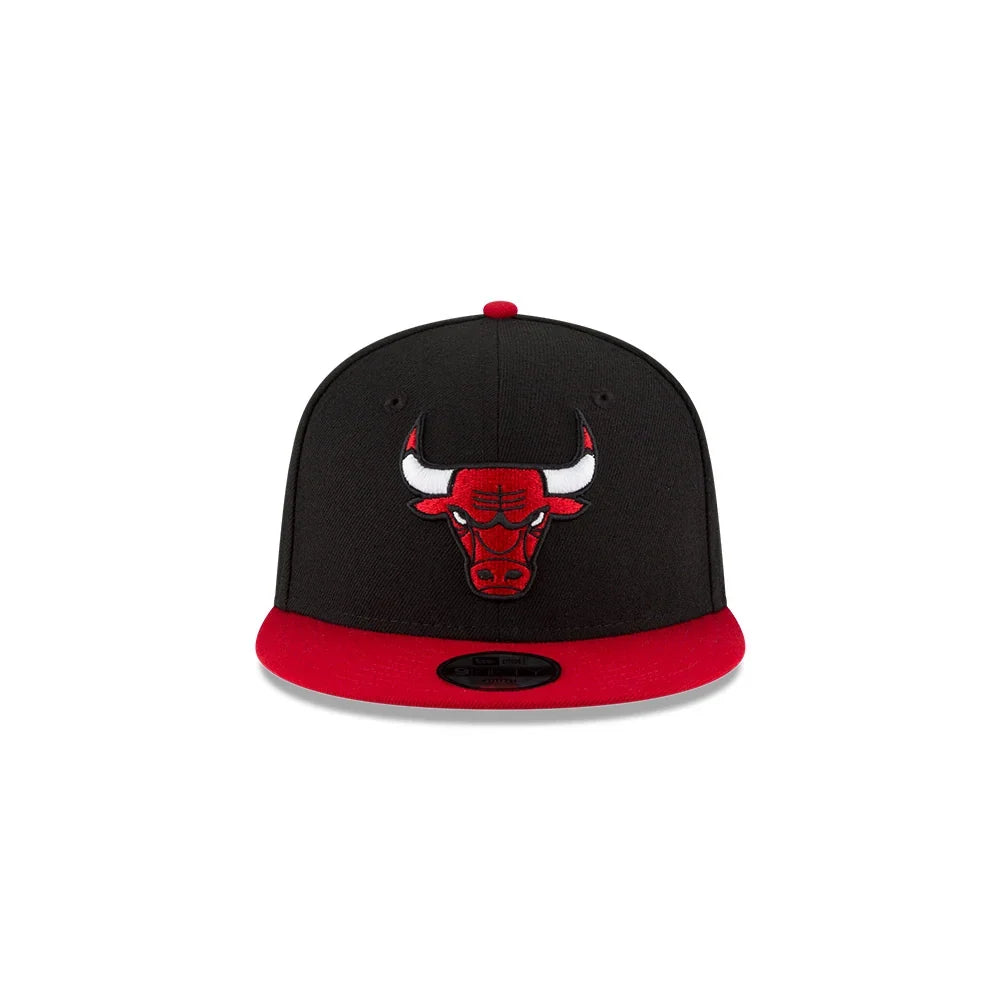 Youth Chicago Bulls 2-Tone Black/Red New Era 9FIFTY Snapback Hat product image 2, provided for visual reference and product