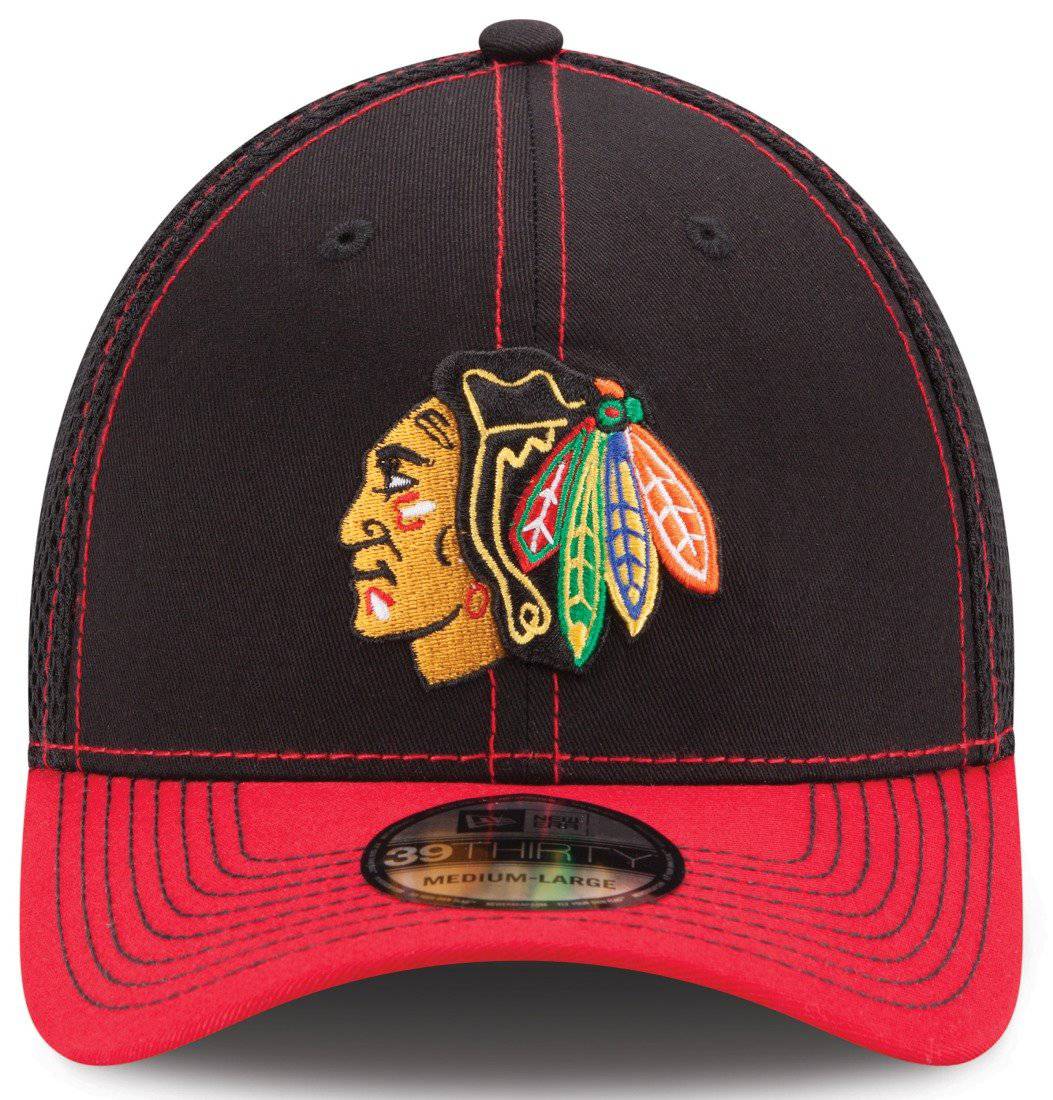 Chicago Blackhawks New Era NHL 39THIRTY Neo Fitted Hat - 2 Tone product image 2, provided for visual reference and product