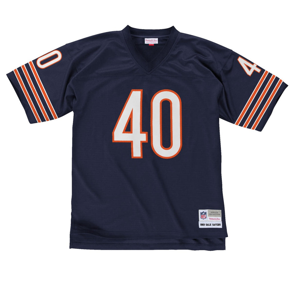 Mens Chicago Bears Gale Sayers Mitchell & Ness Navy 1969 Legacy Replica Jersey product image 2, provided for visual