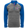 Chicago Cubs Vandal 1/4 Zip Heather Gray/Royal Level Wear Track Jacket for Men product image 1, provided for visual