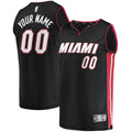 Miami Heat Fanatics Fast Break Custom Replica Jersey Black product image 1