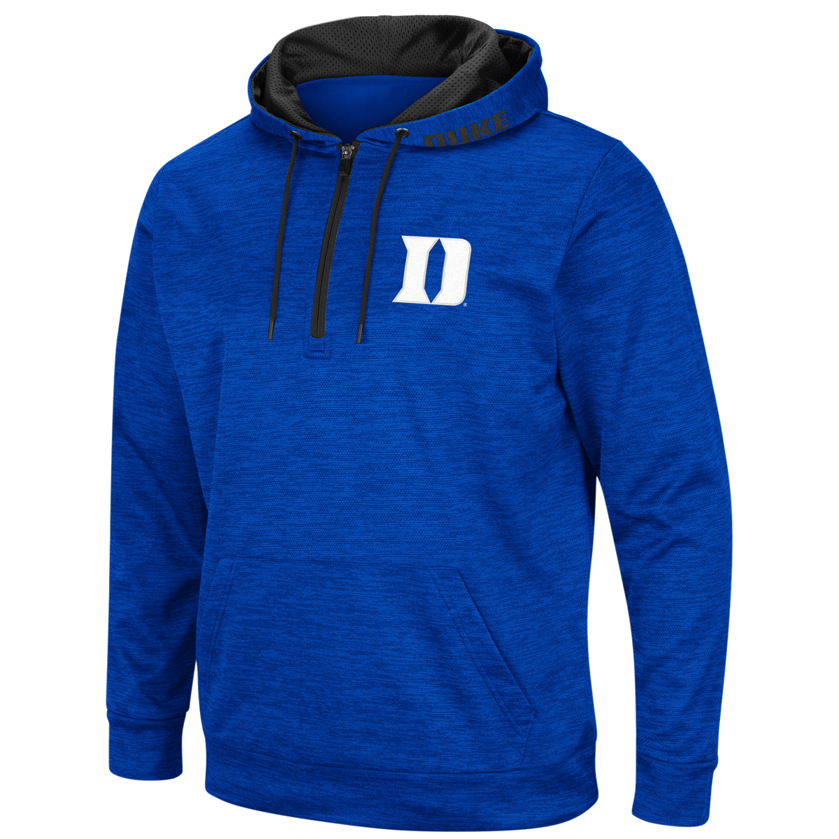 NCAA Duke Blue Devils Wonder Marled 1/4 Zip Hoodie By Colosseum Athletics for Men product image 1, provided for visual