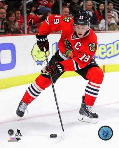Jonathan Toews Chicago Blackhawks 2013-2014 NHL Action Photo #2 (Size: 8" x 10") product image 1, provided for visual