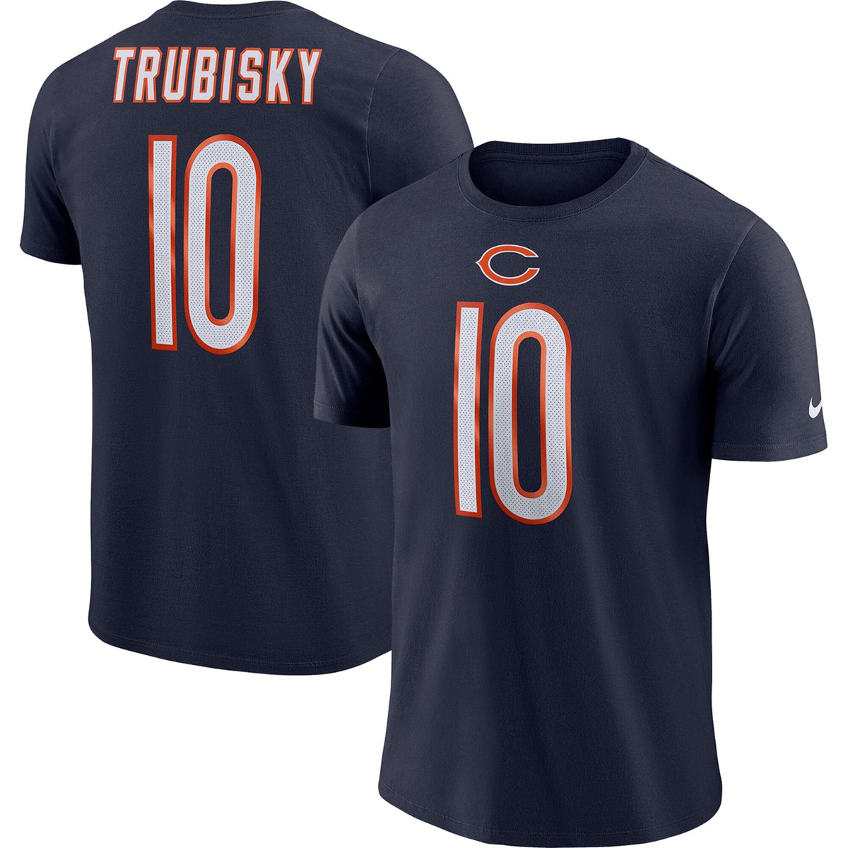 NFL Chicago Bears Mitchell Trubisky Nike Navy Player Pride Name & Number Performance T-Shirt for Men product image 1,