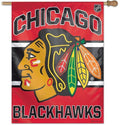 Chicago Blackhawks NHL 28X40 Vertical Flag product image 1, provided for visual reference and product detail review