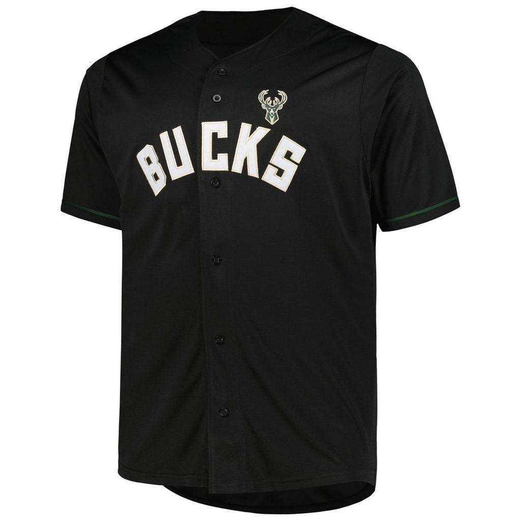 Milwaukee Bucks Profile Big & Tall Pop Jersey - Black product image 2