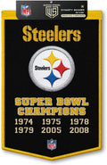 NFL Pittsburgh Steelers Dynasty Banner 24" by 36" product image 1, provided for visual reference and product detail review