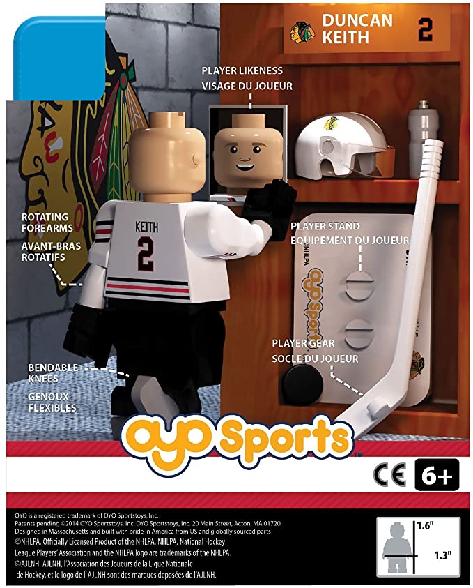 Chicago Blackhawks Defenseman Duncan Keith #2 Road Jersey Oyo Generation 2 Series 4 product image 3, provided for visual