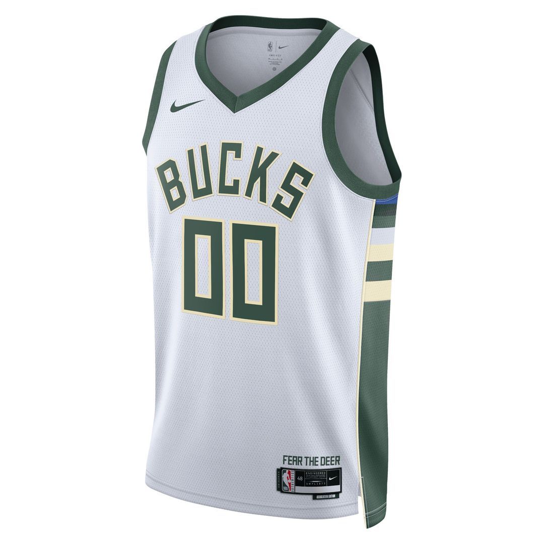 Milwaukee Bucks Nike Unisex Swingman Custom Jersey White product image 2
