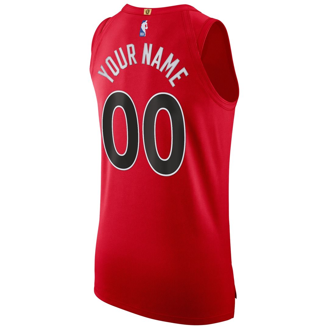 Toronto Raptors Nike 2020/21 Authentic Custom Jersey Red product image 3