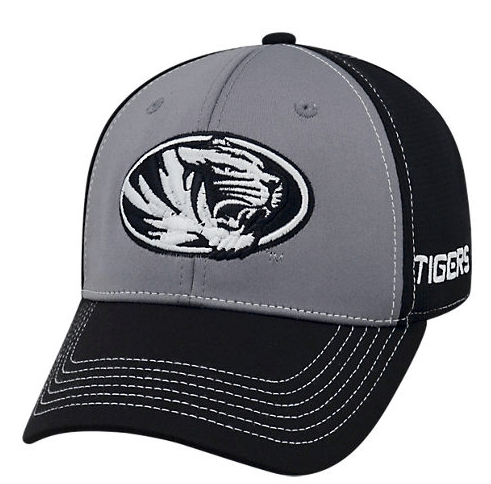 Missouri Tigers Two-Tone Dynamic Memory Fit Flex Fit Hat product image 1, provided for visual reference and product detail
