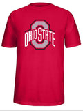 J America Men Ohio State Buckeyes Scarlet Choice Logo T-Shirt product image 1, provided for visual reference and product