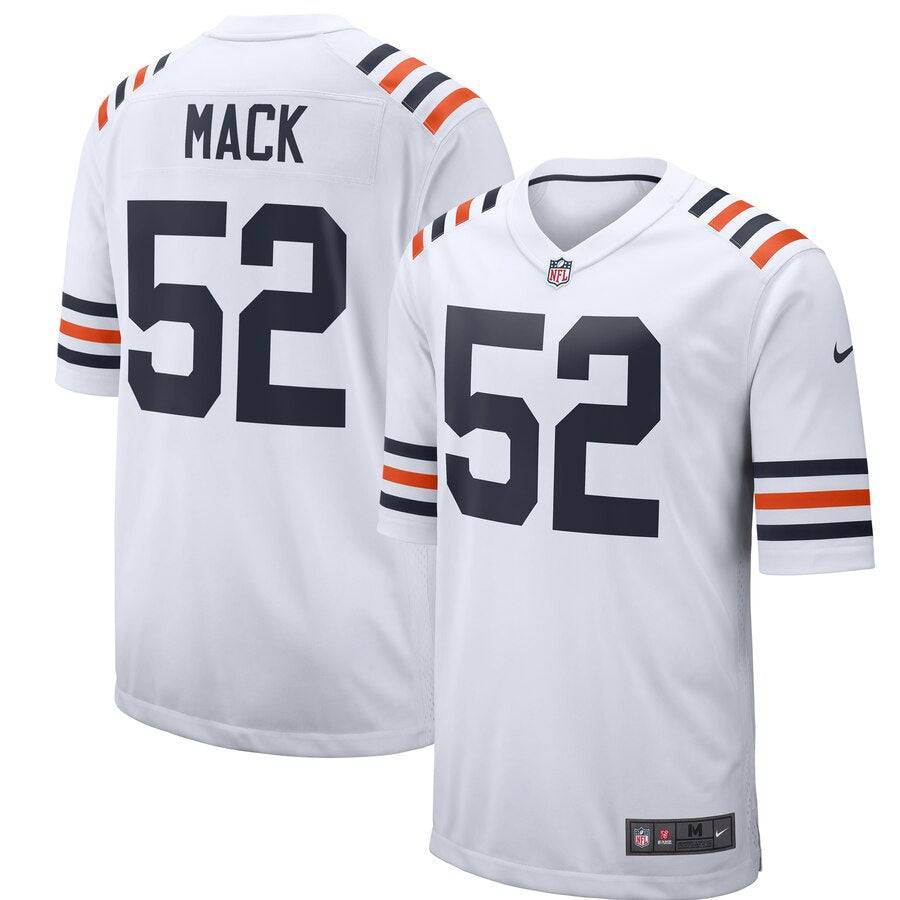 Chicago Bears Khalil Mack Nike White Alternate Classic Game Jersey for Men product image 1, provided for visual reference