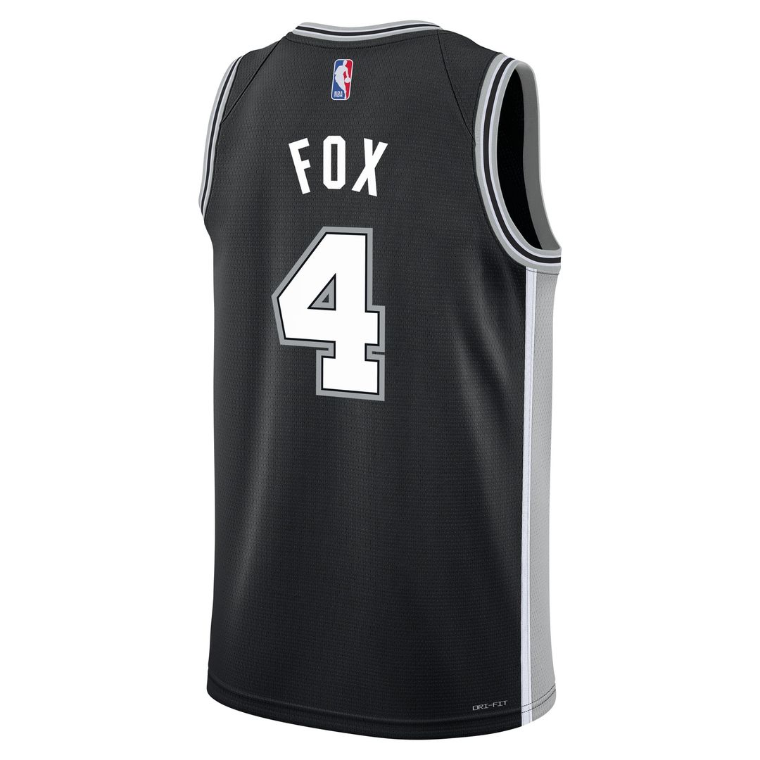 San Antonio Spurs De'Aaron Fox Nike Youth Swingman Jersey product image 3