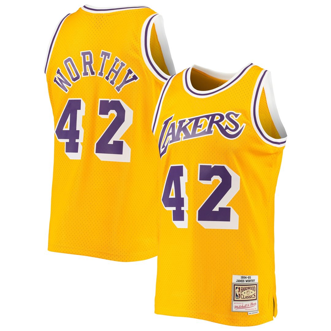 Los Angeles Lakers James Worthy Mitchell & Ness 1984/85 product image 1