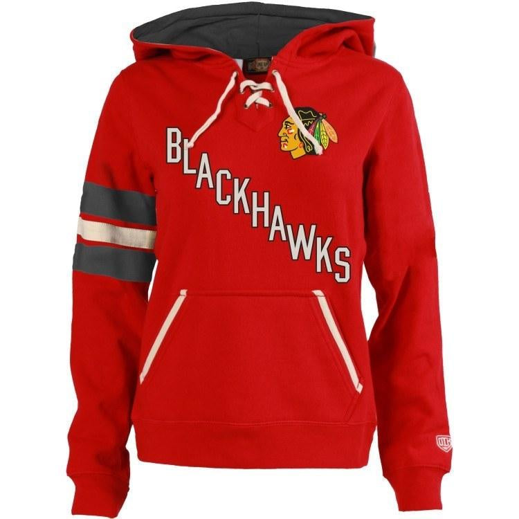 Chicago Blackhawks Old Time Hockey Nadia Red Hoodie for Women product image 1, provided for visual reference and product