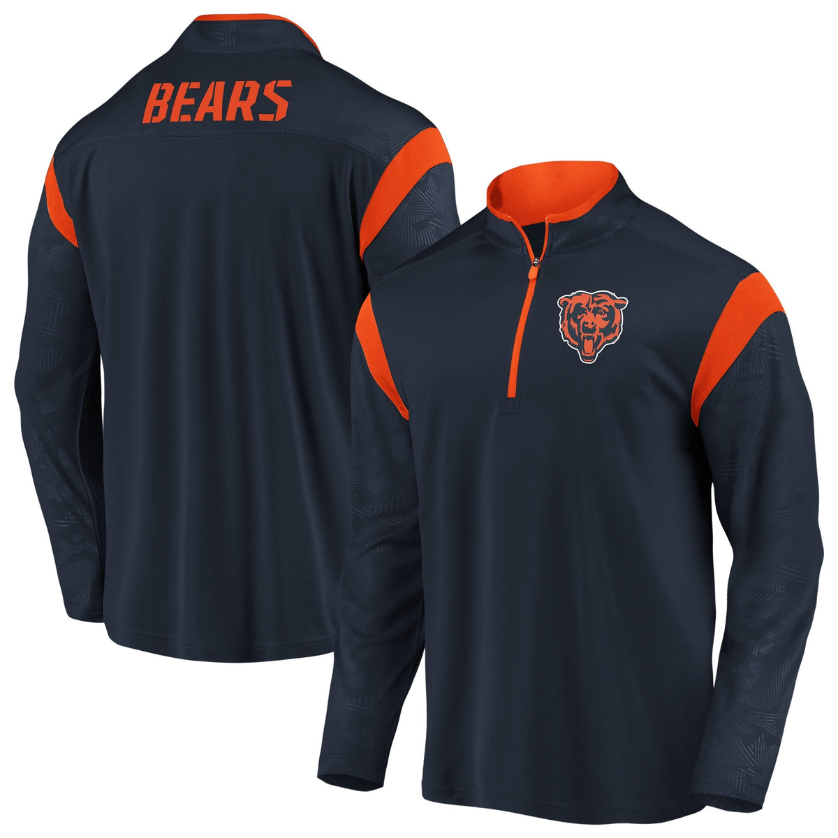 Chicago Bears Mission Primary Long Sleeve Fanatics Performance Windshirt for Men product image 1, provided for visual