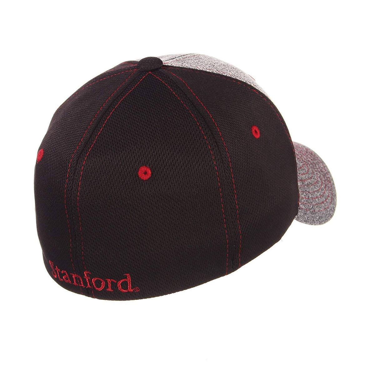 Stanford Cardinal Zephyr Graphite Two Tone Stretch Fit Hat product image 2, provided for visual reference and product detail