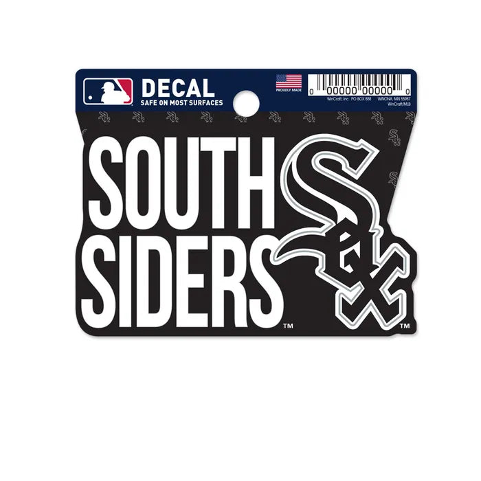 Chicago White Sox South Siders Clean Cut Decal 3" x 4” product image 1, provided for visual reference and product detail